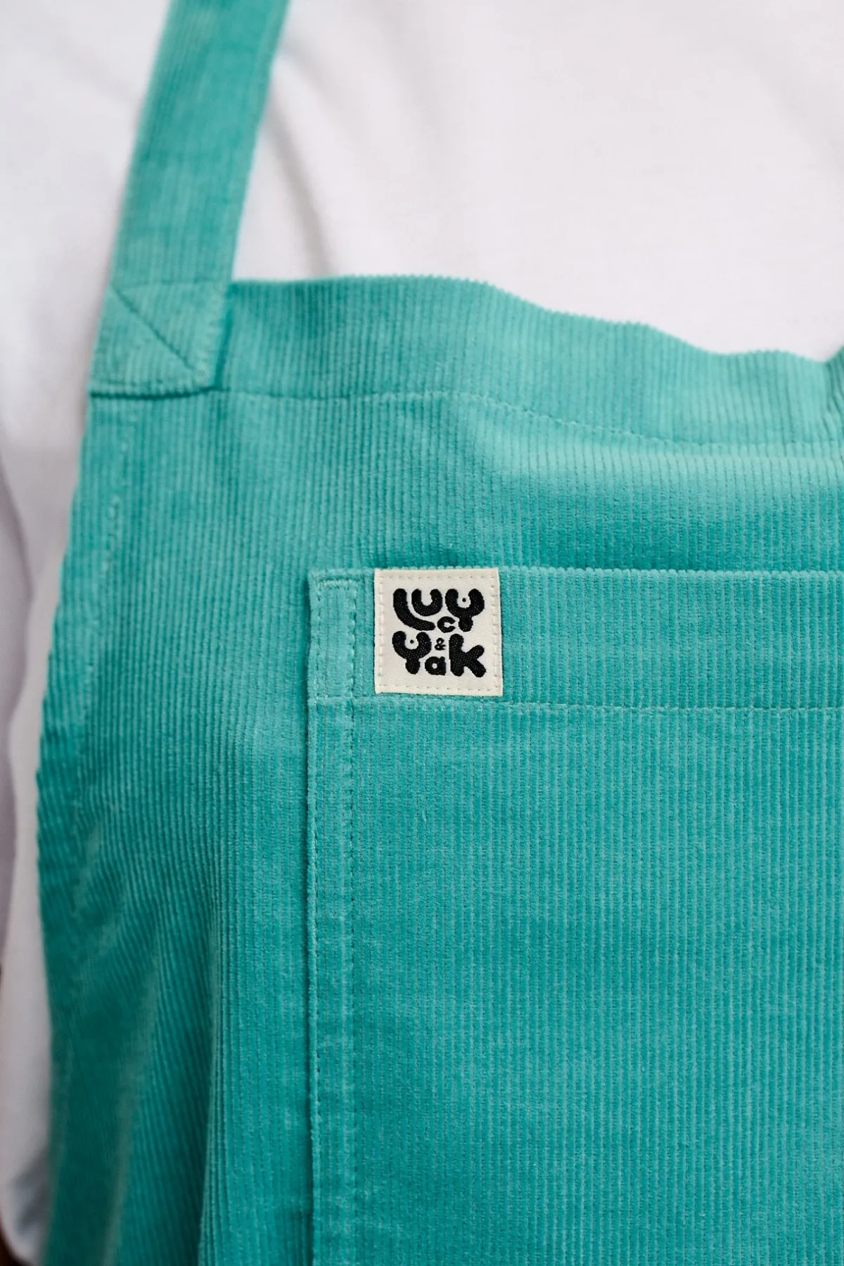Best Ada - Corduroy Apron in Jade Green All Accessories|All Workwear