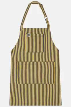 New Ada - Cotton Apron in Blue & Yellow Stripes All Accessories|Aprons