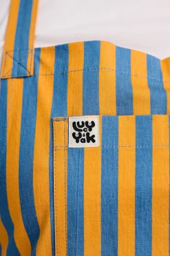 Online Ada - Cotton Apron in Orange & Blue Stripe All Accessories|All Workwear