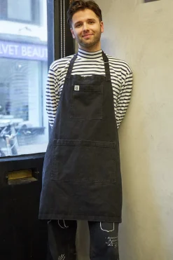 Fashion Ada - Denim Apron in Washed Black All Accessories|All Workwear