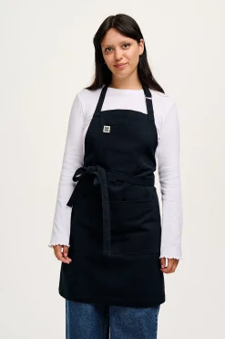 New Ada - Heavyweight Cotton Apron in Black All Workwear|Aprons