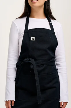 New Ada - Heavyweight Cotton Apron in Black All Workwear|Aprons