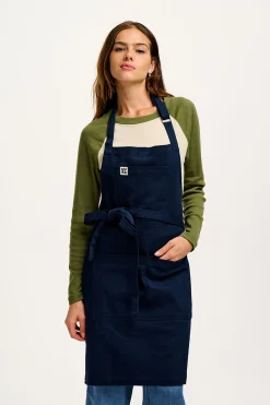 Outlet Ada - Heavyweight Cotton Apron in Navy All Workwear|Aprons