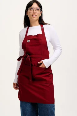 Best Ada - Midweight Cotton Apron in Maroon All Workwear|Aprons