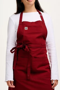 Best Ada - Midweight Cotton Apron in Maroon All Workwear|Aprons