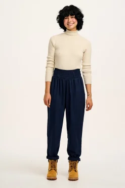 Fashion Aiden - Roll Neck Knitted Cotton Top in Pearl All Tops & Tees|Knitwear