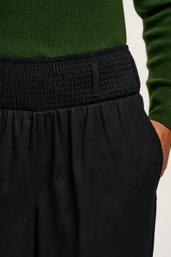 New Alexa - Cotton Trousers in Black All Bottoms|Trousers
