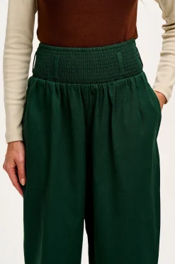 New Alexa - Cotton Trousers in Posy Green All Bottoms