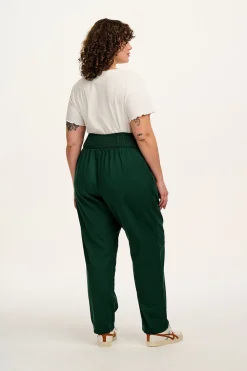 New Alexa - Cotton Trousers in Posy Green All Bottoms