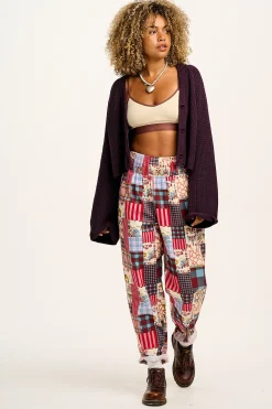 Fashion Alexa - Cotton Trousers in Donita Patchwork All Bottoms|Trousers