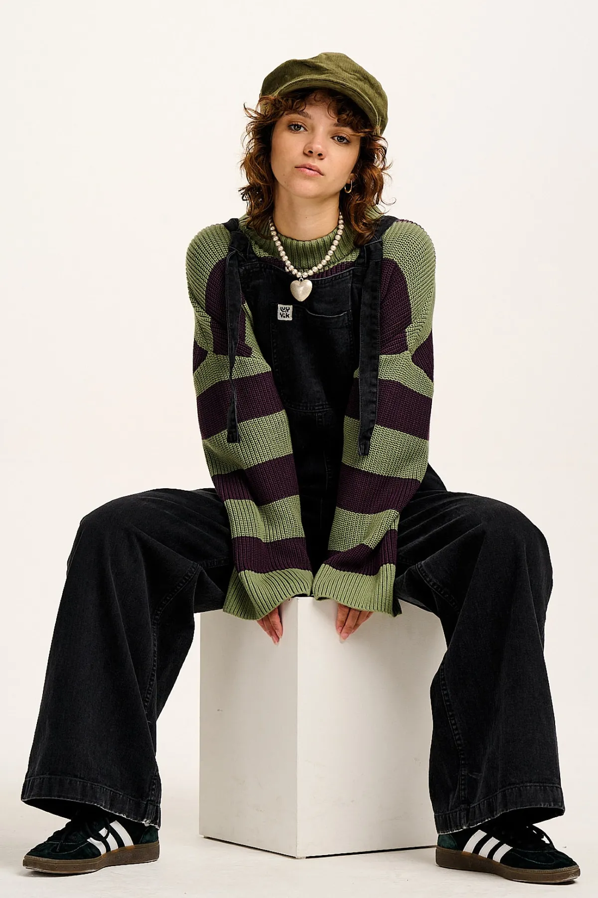 Fashion Ali - Slouchy Denim Dungarees in Washed Black All Dungarees|Ali - Slouchy
