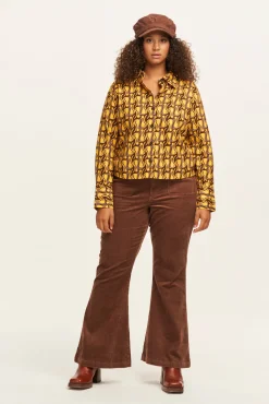 Online Austen - Brushed Twill Shirt in Feline Fine Print All Tops & Tees