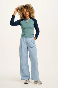 Online Avi - Long Sleeve Raglan Tee in Varsity Block All Tops & Tees|Long Sleeve Tops