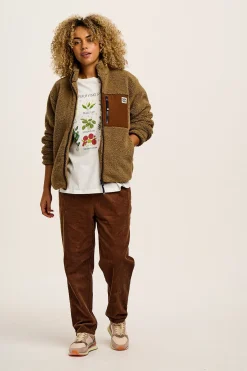 Sale Billie - Corduroy Trousers in Oak Brown All Bottoms