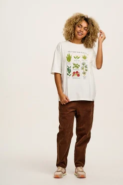 Sale Billie - Corduroy Trousers in Oak Brown All Bottoms