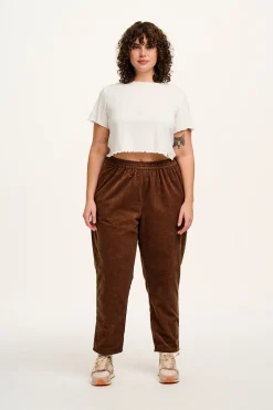 Sale Billie - Corduroy Trousers in Oak Brown All Bottoms