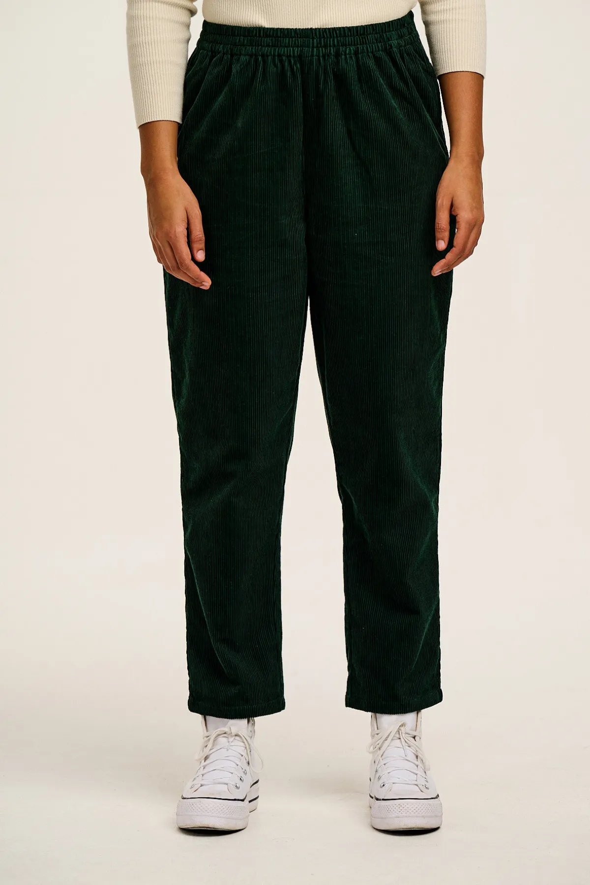 Online Billie - Corduroy Trousers in Posy Green All Bottoms|Tall Range