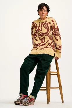 Online Billie - Corduroy Trousers in Posy Green All Bottoms|Tall Range