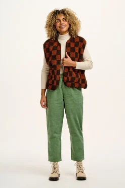 New Billie - Corduroy Trousers in Green Bay All Bottoms|Trousers