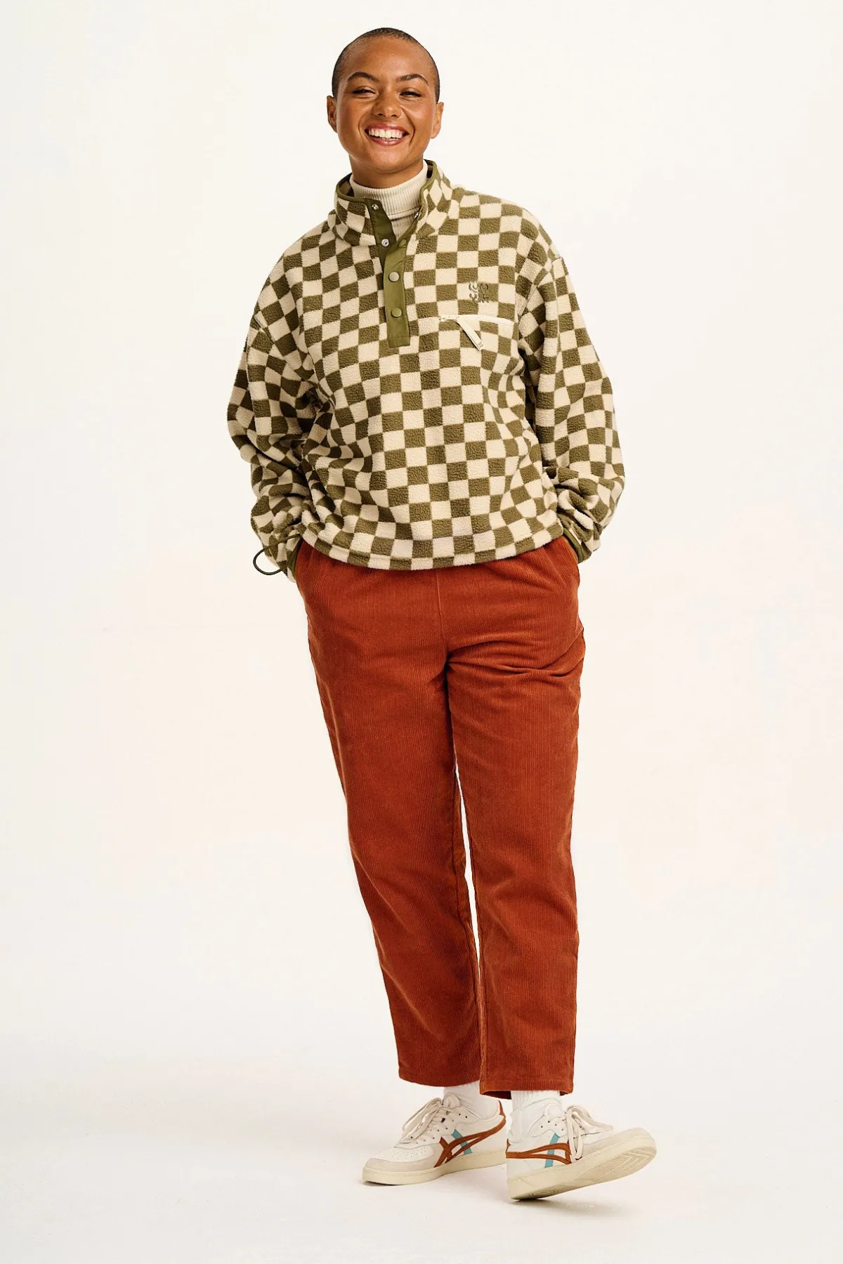 Discount Billie - Corduroy Trousers in Red Clay All Bottoms|Trousers
