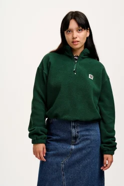 Discount Blake - Cropped Polar Fleece in Posy Green All Outerwear & Knitwear|Fleeces