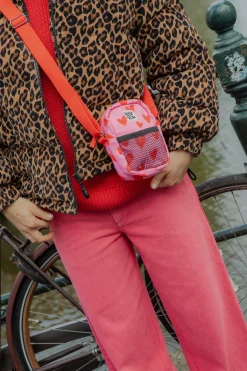 Online Brady - Crossbody Cotton Twill Bag in Pink Heart Cupid Print All Accessories|Bags & Purses