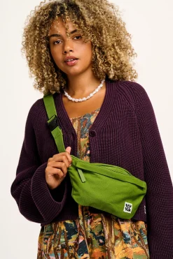Online Brodie - Canvas Bumbag in Highland Green All Accessories|Bags & Purses