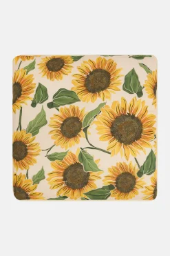Best Bruna - Cushion Cover in Cream Sunflower Print All Accessories|Homeware