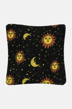 Online Bruna - Polar Fleece Cushion Cover in Black Orion Print All Accessories|Homeware