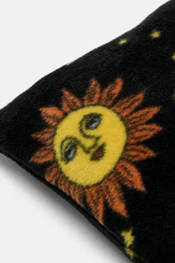 Online Bruna - Polar Fleece Cushion Cover in Black Orion Print All Accessories|Homeware