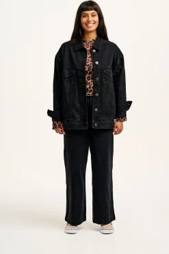 Online Callaway - Trucker Cotton Jacket in Washed Black Denim All Outerwear & Knitwear|Jackets