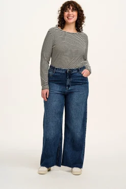 Outlet Carter - High Waisted Jeans in Vintage Wash Blue All Bottoms|Jeans