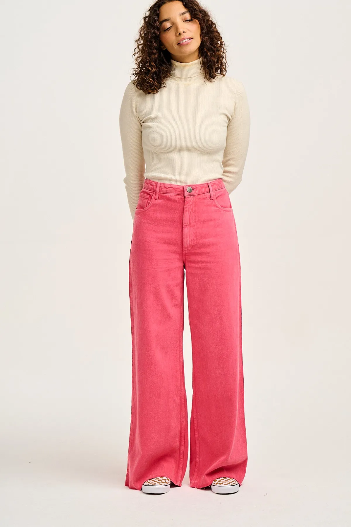 New Carter - High Waisted Jeans in Pink Wash All Bottoms|Jeans