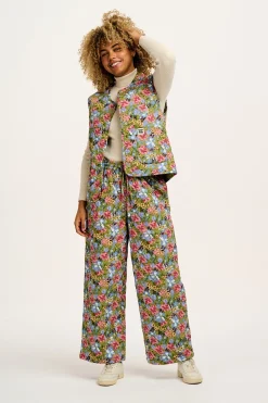 Online Chester - Quilted Cotton Trousers in Elsinore Floral Print All Bottoms
