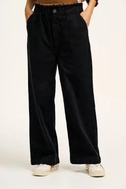 Clearance Cody - Paper Bag Jeans in Black Denim All Bottoms|Jeans