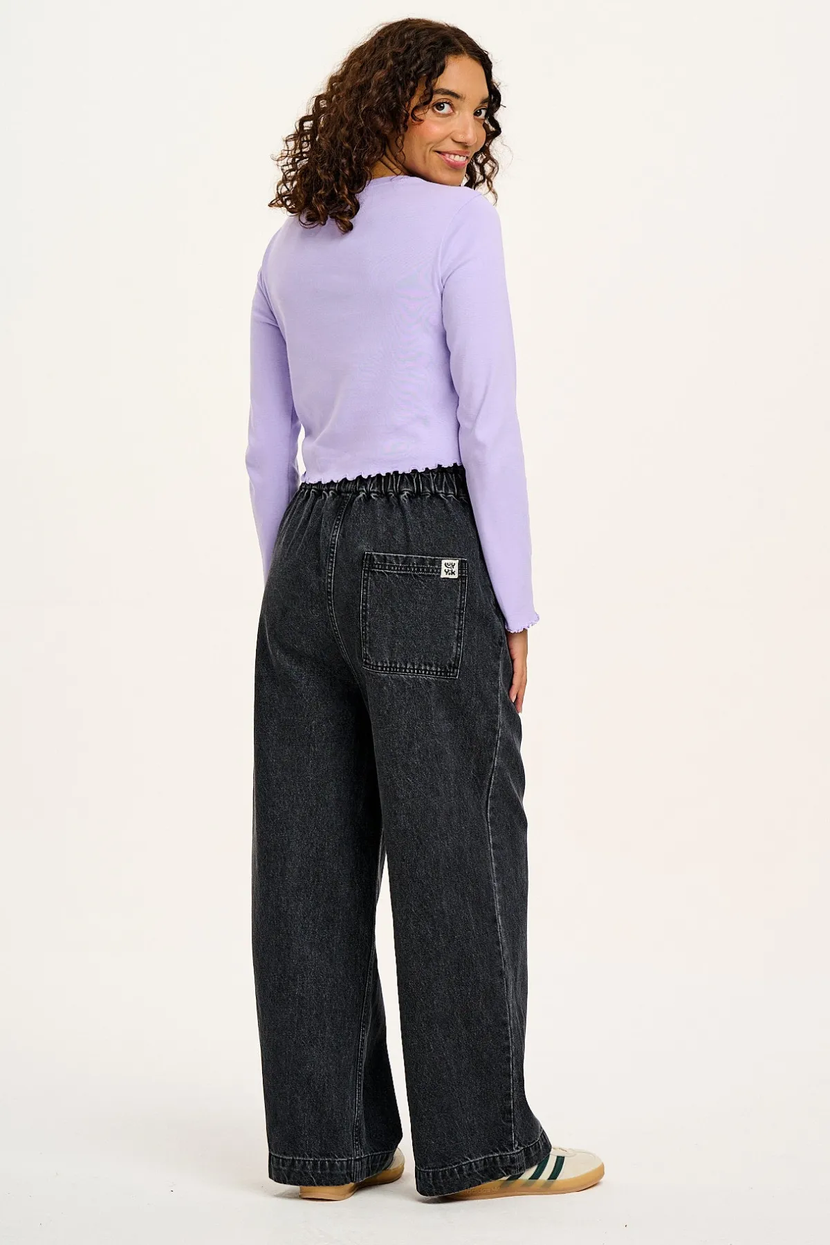 Clearance Cody - Paper Bag Jeans in Grey Wash Denim All Bottoms|Jeans