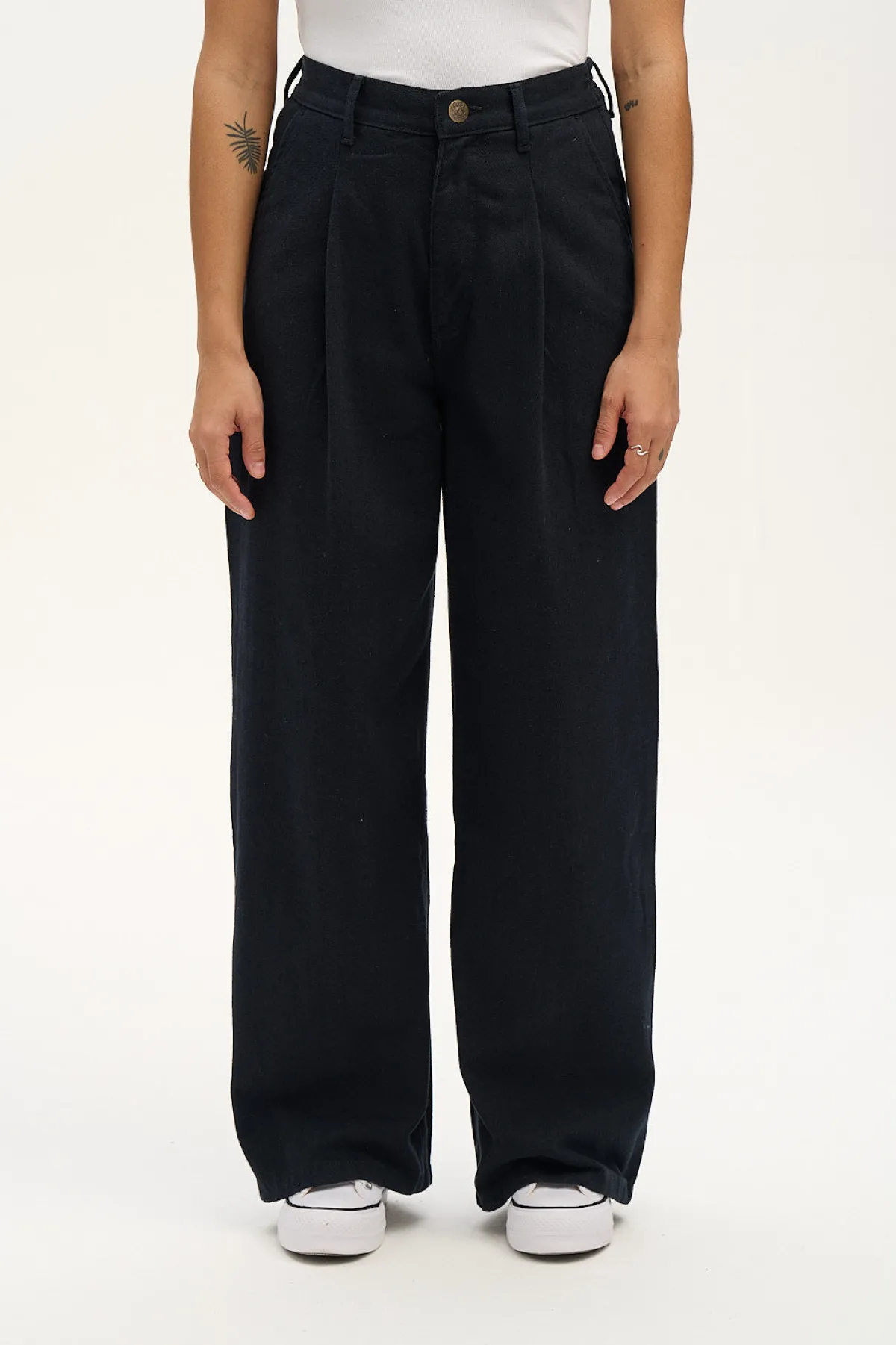 Discount Cole - Baggy Wide Leg Denim Jeans in Black All Bottoms|Jeans