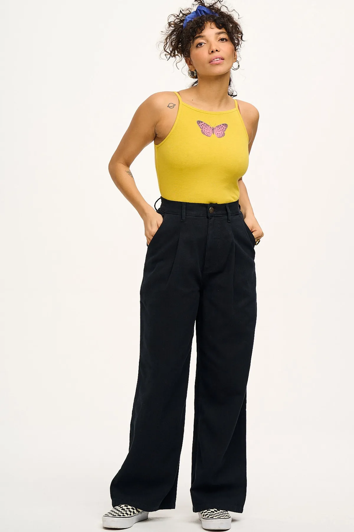 Discount Cole - Baggy Wide Leg Denim Jeans in Black All Bottoms|Jeans