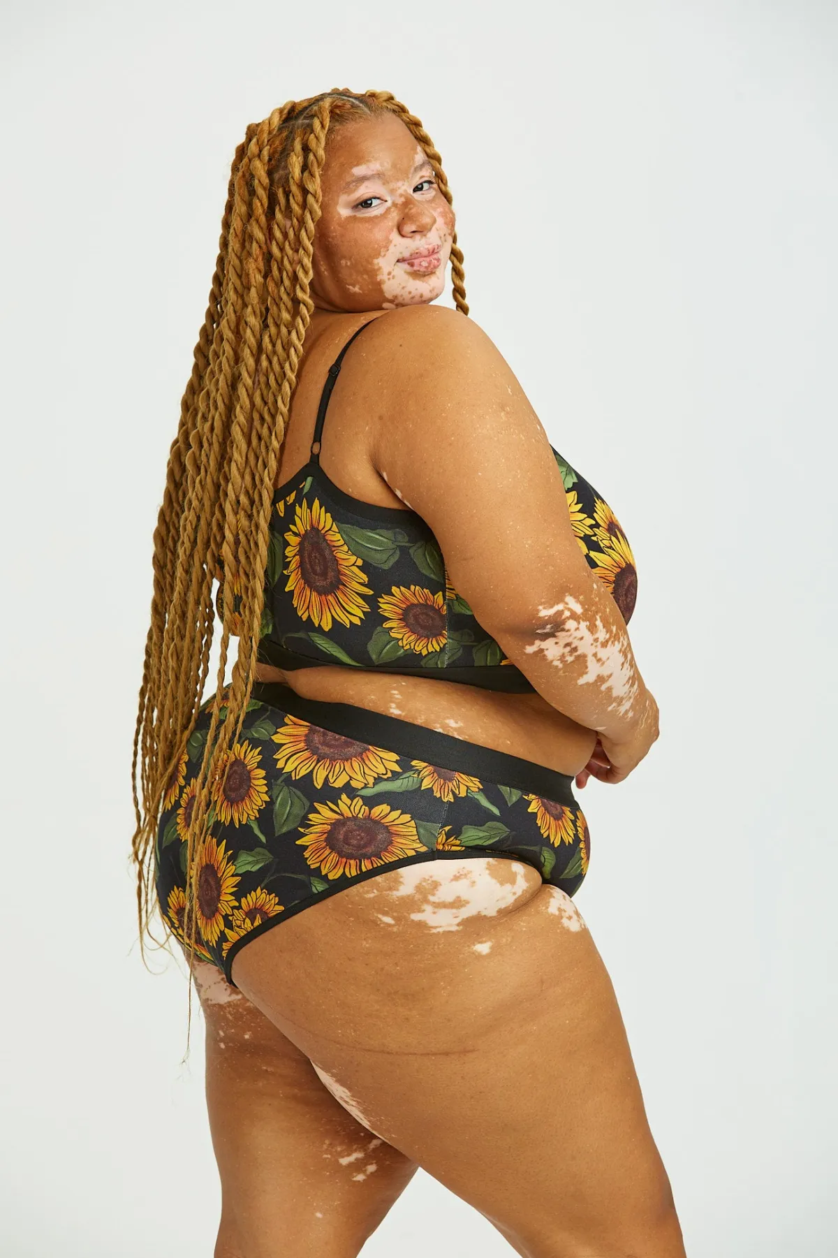 Best Cora - Cotton & Bamboo Bikini Pant in Sunflower Print All Bottoms|All Underwear