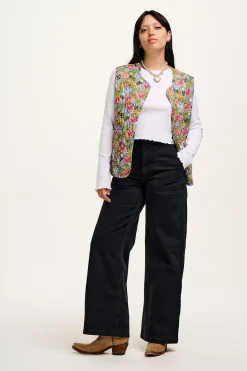 Best Delores - Wide Leg Denim Jeans Washed Black All Bottoms|Jeans