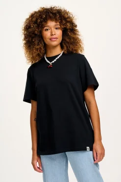 Outlet Denver - Cotton Tee in Black All Tops & Tees|Short Sleeve Tops