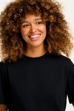 Outlet Denver - Cotton Tee in Black All Tops & Tees|Short Sleeve Tops