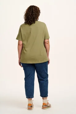 Online Denver - Cotton Tee in Khaki All Tops & Tees|Short Sleeve Tops