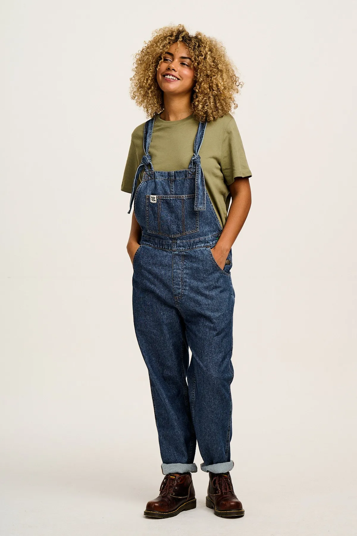 Online Denver - Cotton Tee in Khaki All Tops & Tees|Short Sleeve Tops