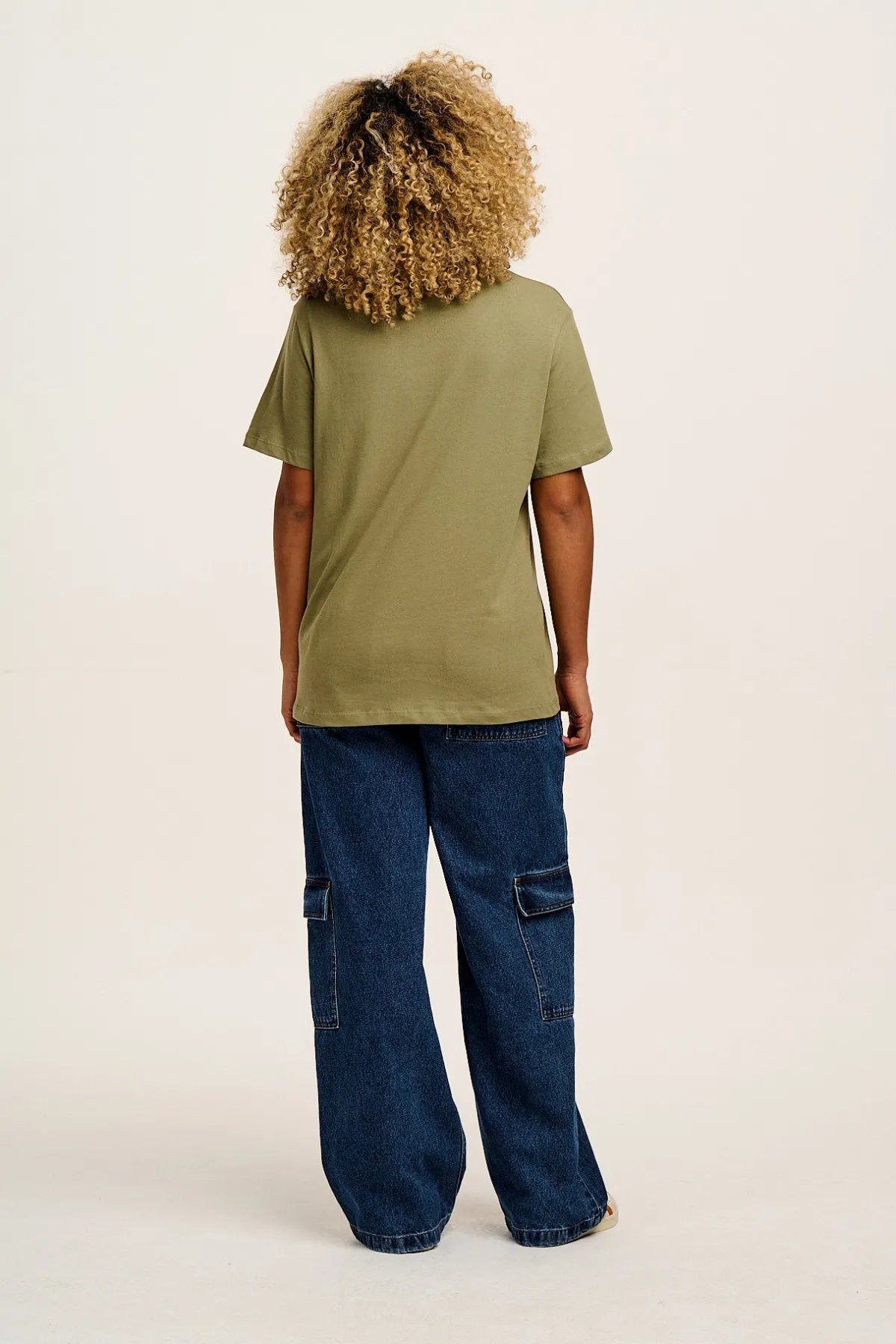 Online Denver - Cotton Tee in Khaki All Tops & Tees|Short Sleeve Tops
