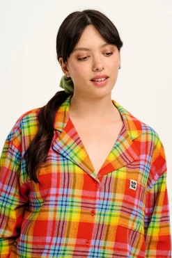 Online Dreamer - Soft Brushed Cotton Pyjama Set in Ncuti Tartan Print All Nightwear