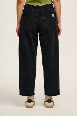 Outlet Drew - Straight Leg Denim Jeans in Washed Black All Bottoms|Petite Range