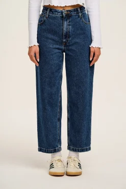 Hot Drew - Straight Leg Denim Jeans in Mid Wash Blue All Bottoms|Tall Range