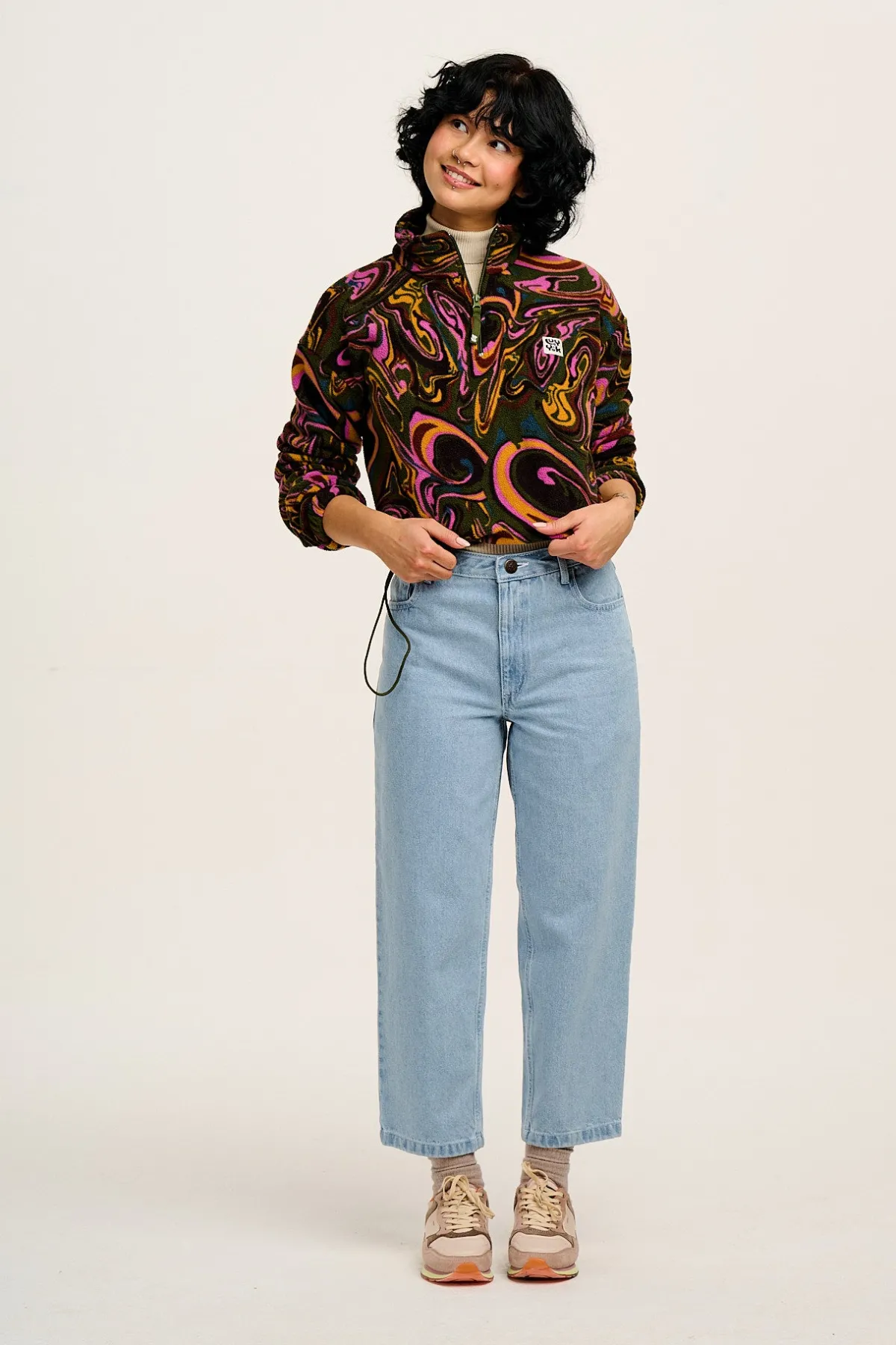 Online Drew - Straight Leg Denim Jeans in Light Wash Blue All Bottoms|Jeans