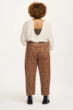Fashion Drew - Straight Leg Twill Trousers in Meryl Check Print All Bottoms